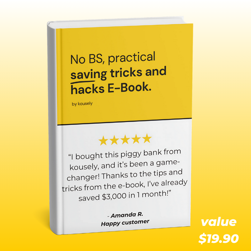 NO BS, practical saving tricks and hacks E-BOOK.